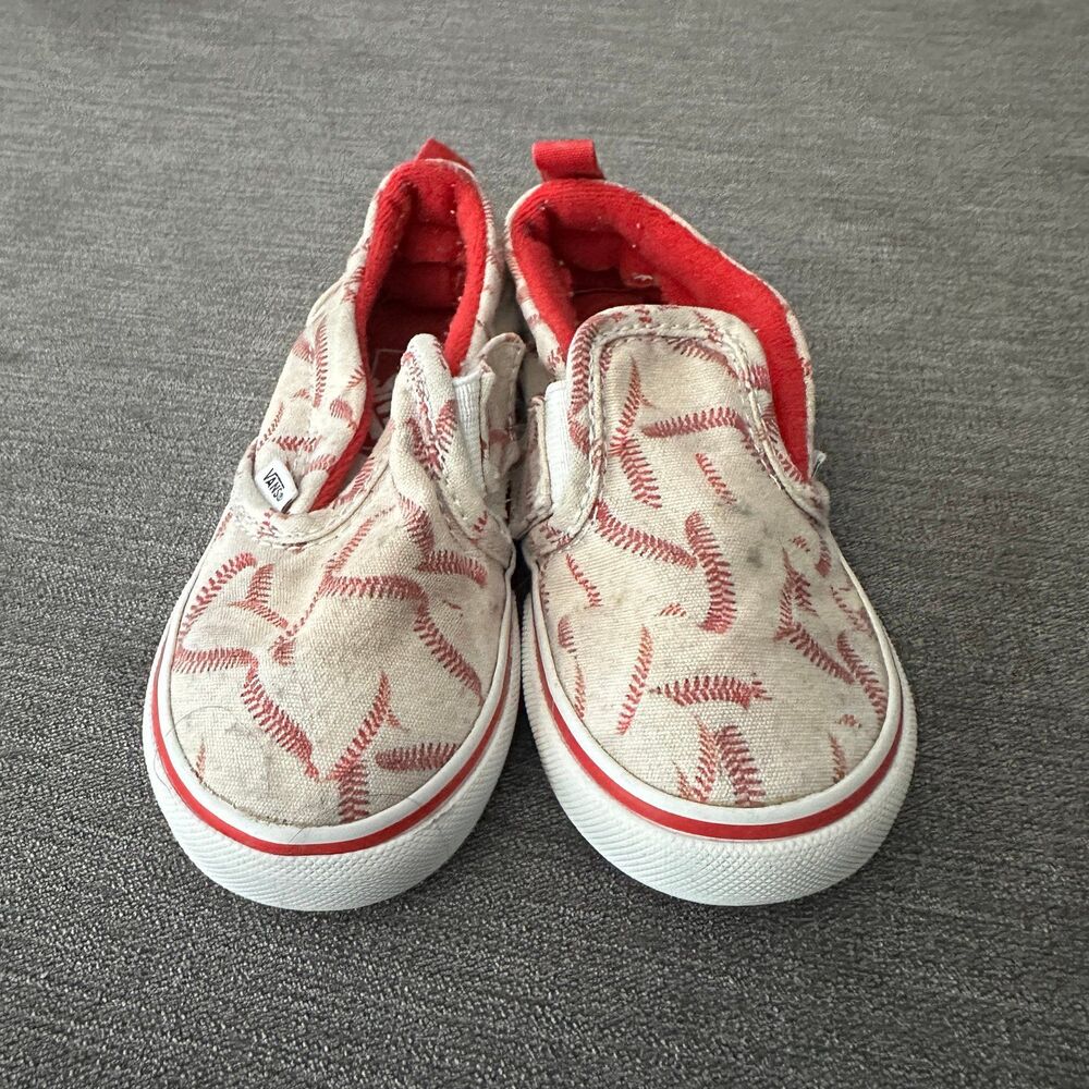 Baseball Vans size 8 toddler